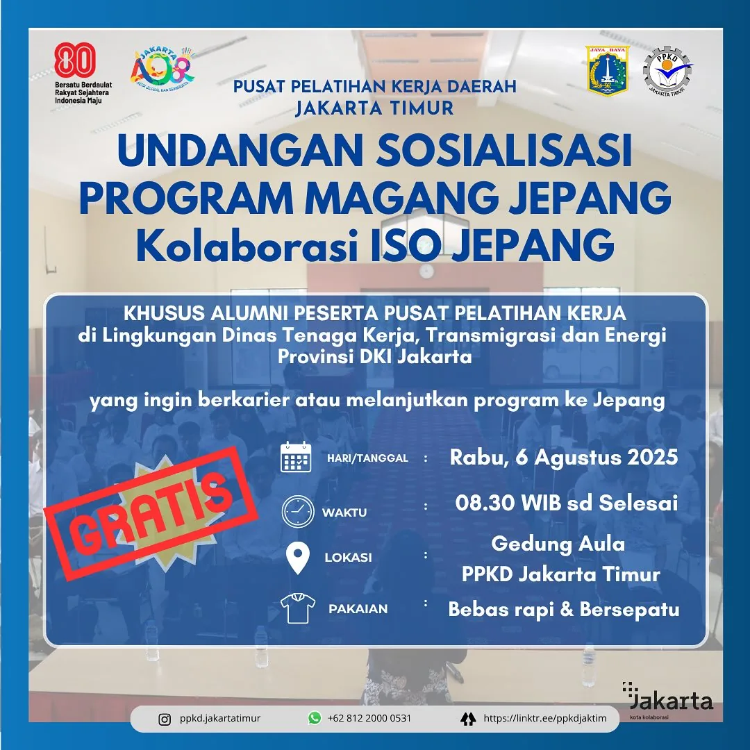 UNDANGAN SOSIALISASI PROGRAM MAGANG JEPANG – PPKD KABUPATEN NIAS UTARA
